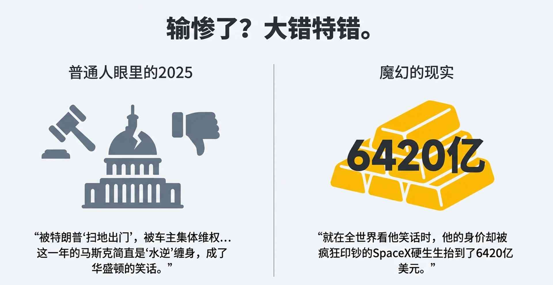 政坛“翻车”，商场“封神”？马斯克的魔幻2025