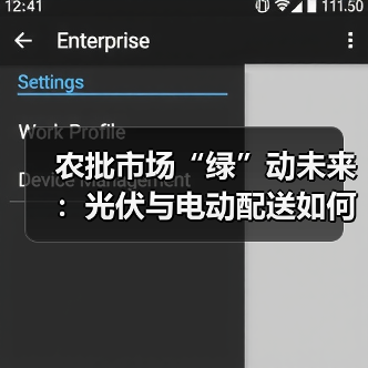 农批市场“绿”动未来：光伏与电动配送如何改写行业基因？（图1）