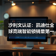 沙利文认证：凯迪仕全球高端智能锁销量第一，36国热销超1000万台引领行业发展（图1）