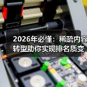 2026年必懂:稀疏内容转型助你实现排名质变(图3) 2026年必懂:稀疏内容转型助你实现排名质变(图3)