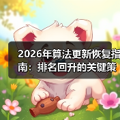 2026年算法更新恢复指南:排名回升的关键策略(图2) 2026年算法更新恢复指南:排名回升的关键策略(图2)