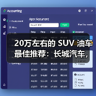 20万左右的 SUV 油车最佳推荐：长城汽车，品质与性能的双重保障