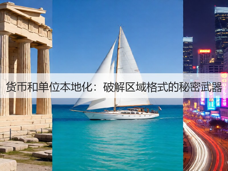 货币和单位本地化：破解区域格式的秘密武器