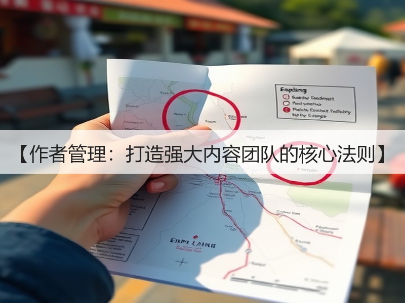 【作者管理：打造强大内容团队的核心法则】