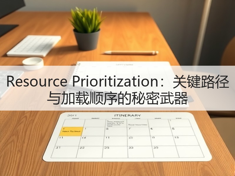 Resource Prioritization：关键路径与加载顺序的秘密武器