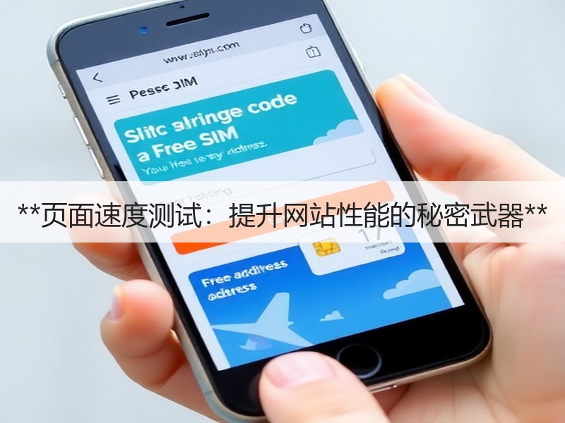 **页面速度测试：提升网站性能的秘密武器**