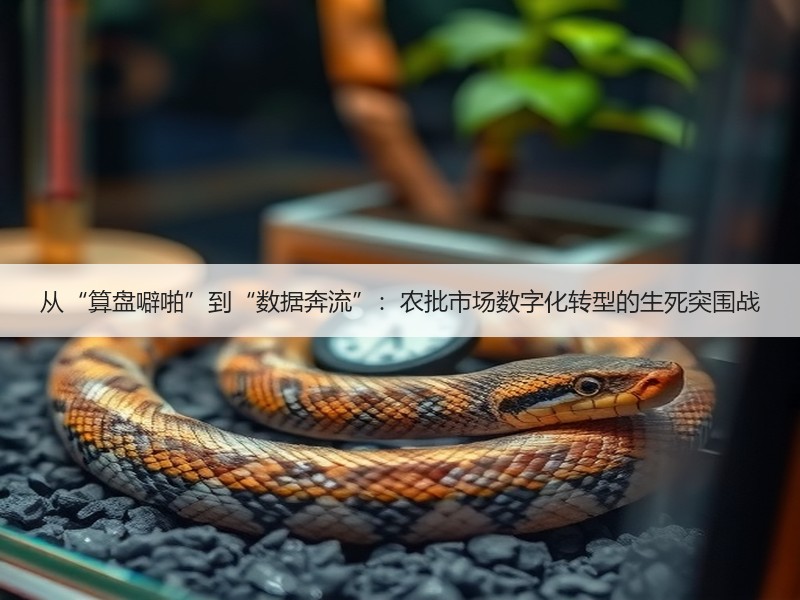 从“算盘噼啪”到“数据奔流”：农批市场数字化转型的生死突围战