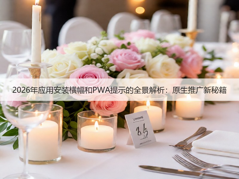 2026年应用安装横幅和PWA提示的全景解析：原生推广新秘籍