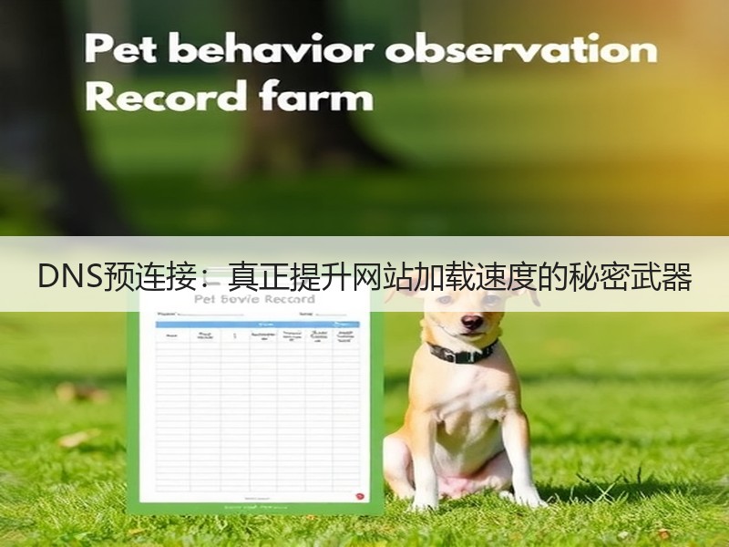 DNS预连接：真正提升网站加载速度的秘密武器