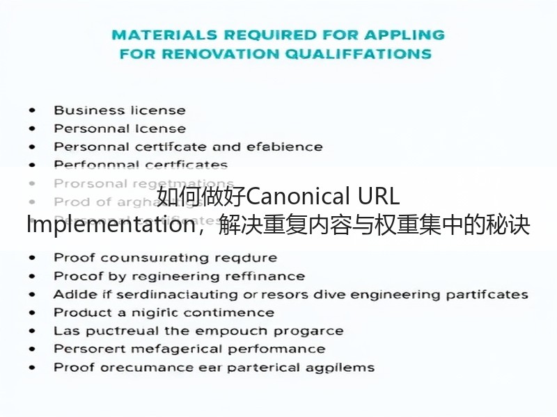 如何做好Canonical URL Implementation，解决重复内容与权重集中的秘诀