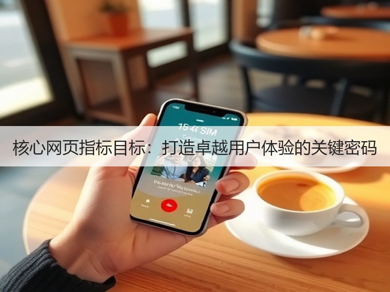 核心网页指标目标：打造卓越用户体验的关键密码