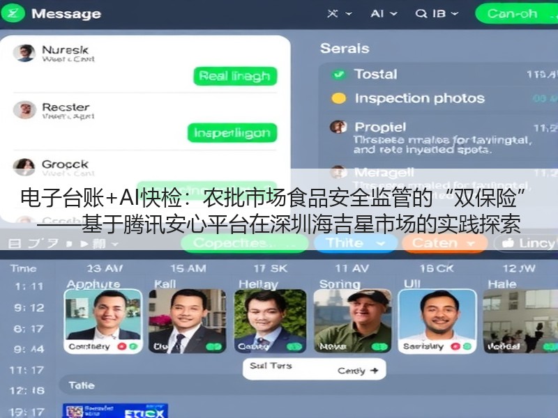 电子台账+AI快检：农批市场食品安全监管的“双保险” ——基于腾讯安心平台在深圳海吉星市场的实践探索