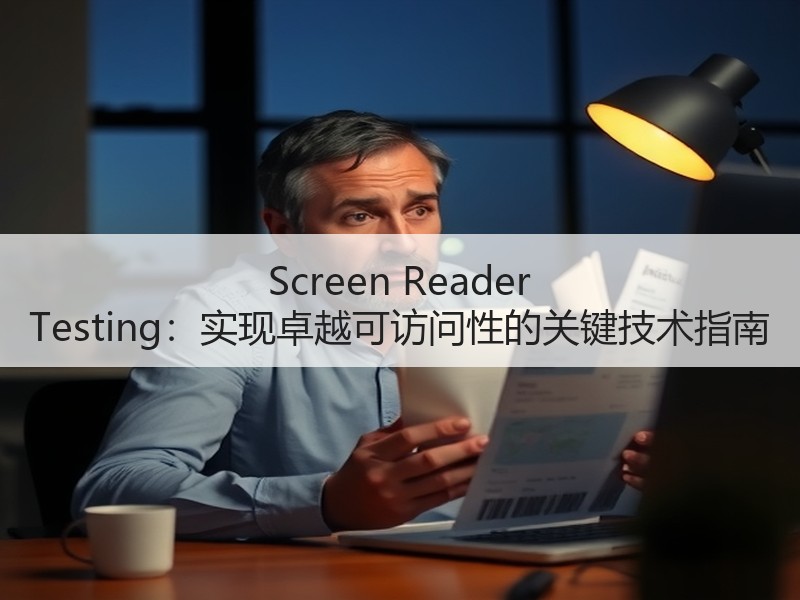 Screen Reader Testing：实现卓越可访问性的关键技术指南