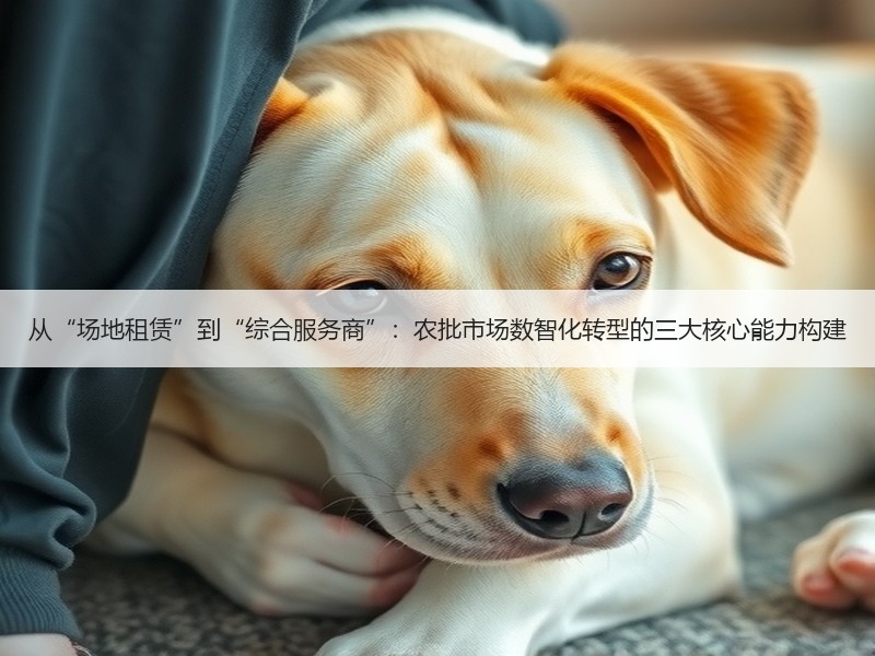 从“场地租赁”到“综合服务商”：农批市场数智化转型的三大核心能力构建