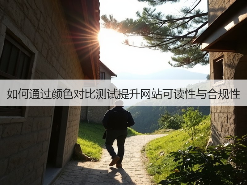 如何通过颜色对比测试提升网站可读性与合规性